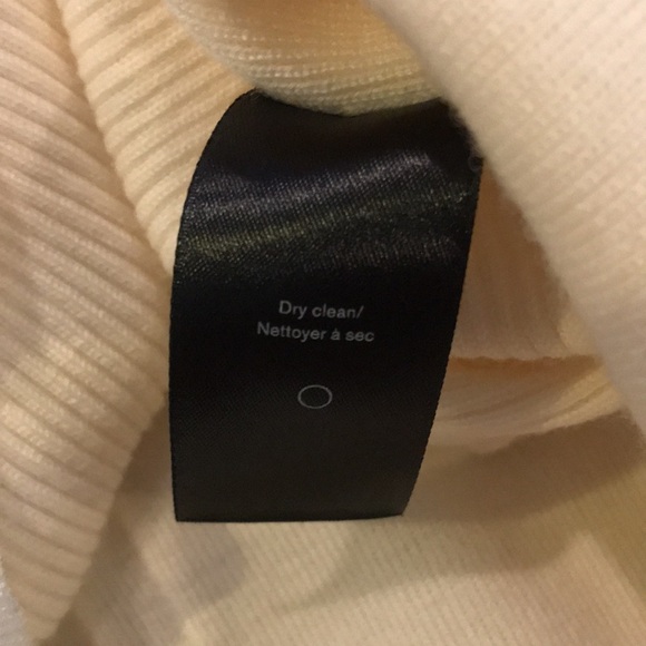 RAG & BONE Vivienne Ribbed Ivory Zip Dress Size Large - Picture 9 of 12